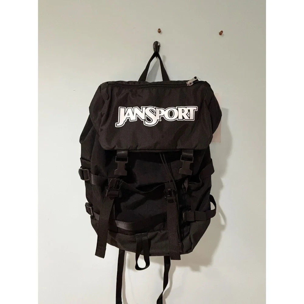 JanSport Skip Pack Black Ripstop Rucksack Backpack JS0A86DV New